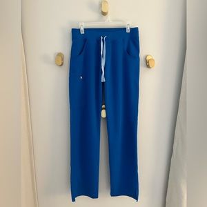 Figs Kade Cargo Scrub Pants - Royal Blue - Size Small/Tall